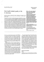 Oral health-related quality of life in Germany